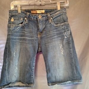 Big star Alexi distressed Bermuda shorts
